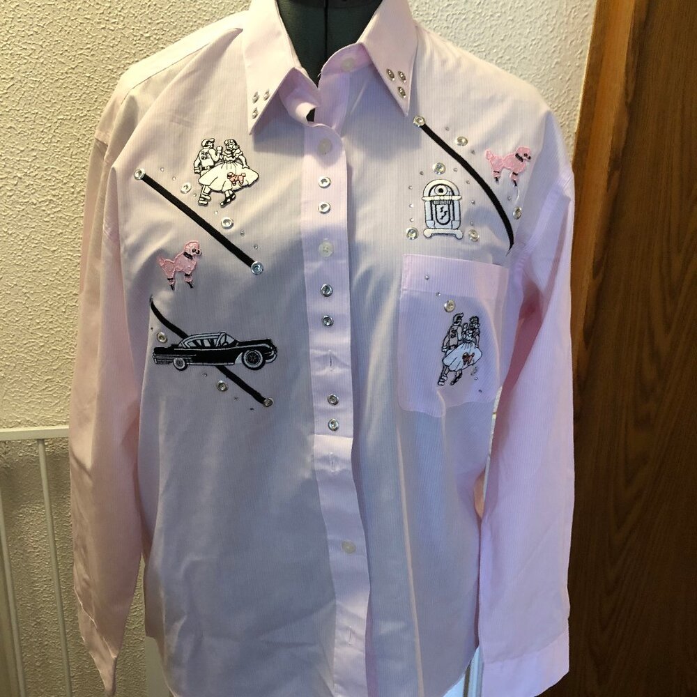 50'sCore Pink Blouse